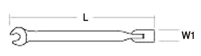 1141M-Flex Socket Wrench (Open-End)