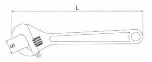 1172- Adjustable Wrench- Standard Spanner 1 1172- Adjustable Wrench- Standard Spanner