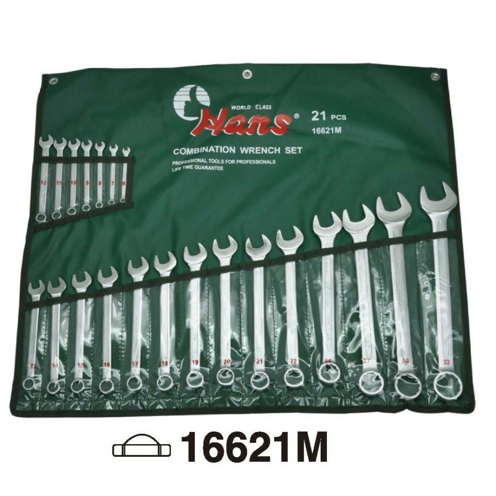 45° Combination Wrench Set- 1163M/A- 45° Combination Wrench- German Style