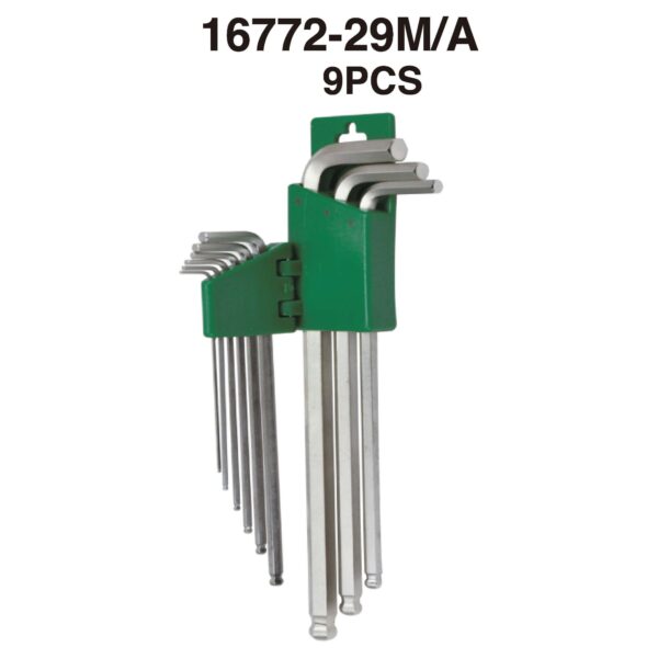 16772- Hex Key Wrench Set (Ball Point) (Longer Arm)