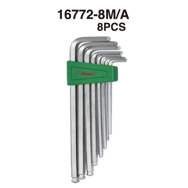 16772- Hex Key Wrench Set (Ball Point) (Longer Arm)