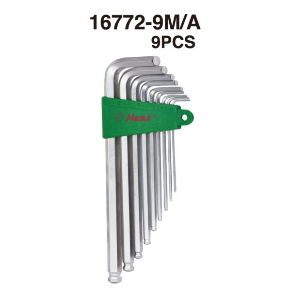 16772- Hex Key Wrench Set (Ball Point) (Longer Arm)