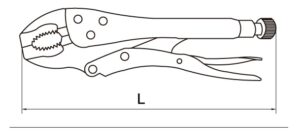 1804- Locking Plier-(Round Jaw)- Heavy Duty