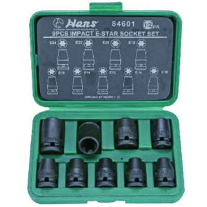 84601E-Star Impact Socket Set(9PCs)-1/2" Drive