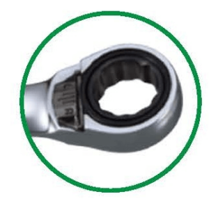 Gear Ring Wrench Reversible Button