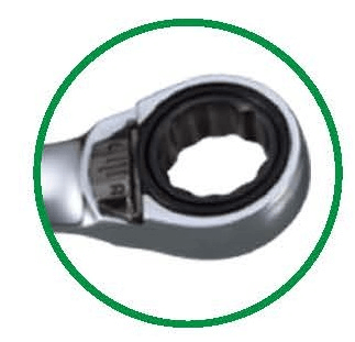 Gear Ring Wrench Reversible Button