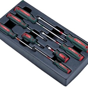 TT-10/ Screwdriver Set in 8 Pcs (Octagonal Handle) Plastic Tray