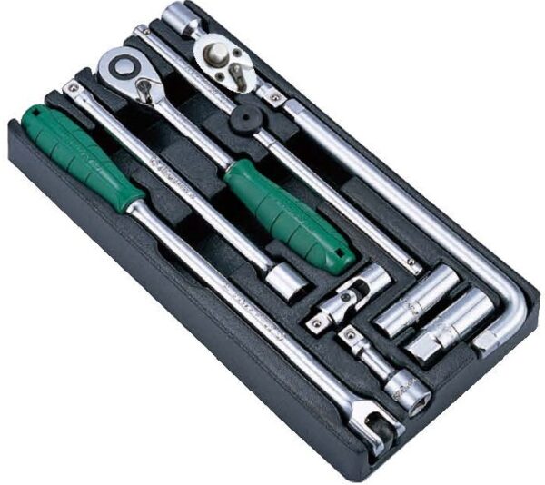 TT-3/ Socket Wrench Combo Set-10 PCs 1/2" Drive. (Plastic Tray)