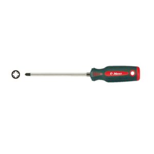 0436- Screwdriver With Hex-Gear- Pozidriv Tip (Octagonal Handle)