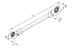 11055FM Gear Ring Wrench Flex-head