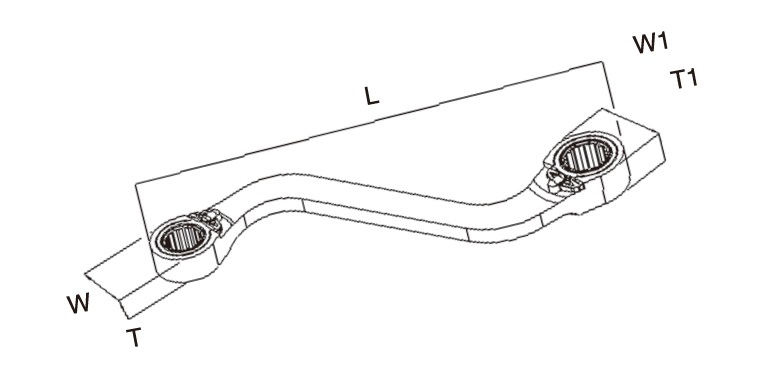 Reversible Double Gear Ring Wrench (S-Shape)