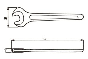 1550 Single Open Slugging wrench