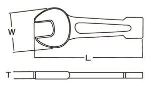 1551 Slugging Single Open Wrench