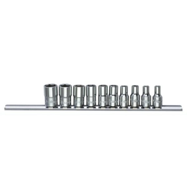 2610-2M/A- Hand Socket Set (12 Point)- 1/4" Drive- 10 Pcs