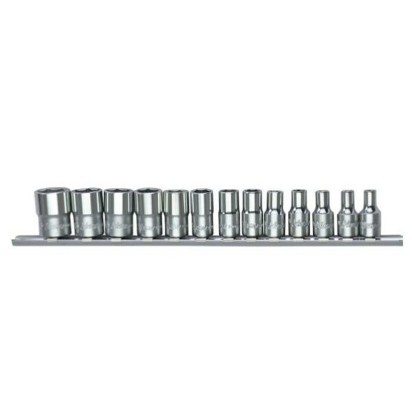 2613-2MC- Hand Socket Set (12 Point)- 1/4" Drive- 13 Pcs