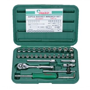 2633MBP/ABP- Socket Wrench Set- 1/4" Drive- 33PCS