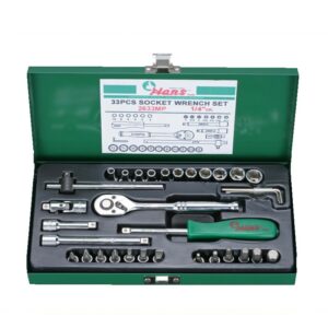 2633-2MP/AP- Socket Wrench Set- 1/4" Drive- 33PCS