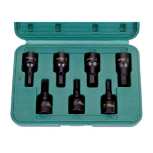 36016-7M/A- Bit Socket Set - 3/8" Drive- 7 Pcs