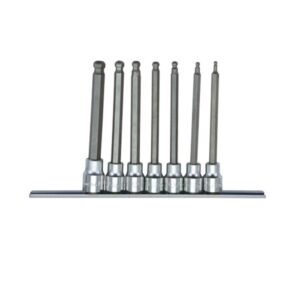 36027-7C/57C- Wobble Hex Bit Socket Set- 3/8" Drive- 7 Pcs