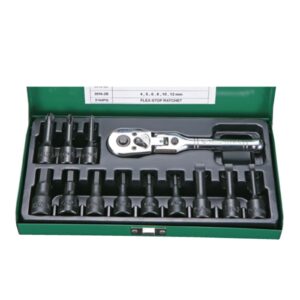 3613F- Socket Wrench Set- 3/8" Drive- 13 Pcs