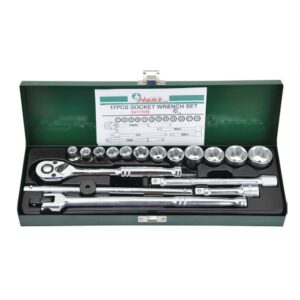 3617RM- Socket Wrench Set- 3/8" Drive- 17 Pcs