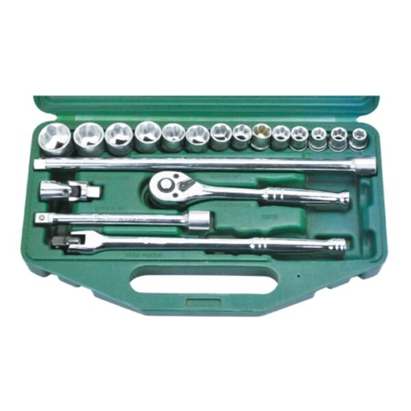 3619RMB- Socket Wrench Set- 3/8" Drive- 19 Pcs