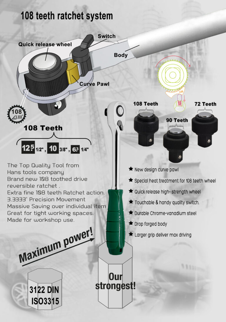 108teeth-hanstools-ratchet-handle