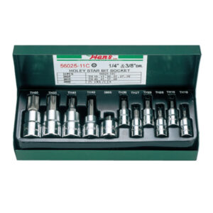 56025-11C- Bit Socket Set - 3/8" Drive- 11 Pcs