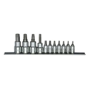 560255-11C-Bit Socket Set (Penta Star Tip)- 1/4", 3/8" Drive- 11 Pcs