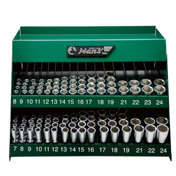 9983H114- Hand Socket Set- 3/8" Drive- 114Pcs