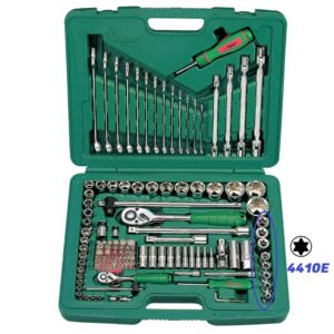 TK-124E- Industrial Tool Kit 124 Pcs- 1/4", 1/2" Drive