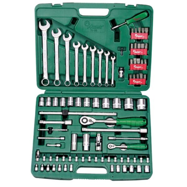 TK-89- Professional Tool Kit 89 Pcs- 1/4", 1/2" Drive