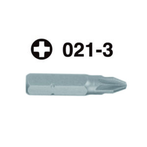 021-3- Hex Shank Screwdriver Bit- 1/4" Drive