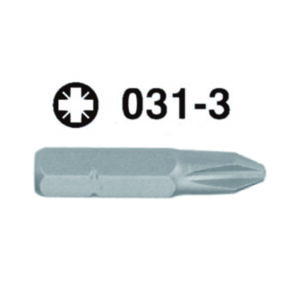 031-3-Hex Shank Screwdriver Bit- 1/4" Drive