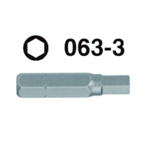 063-3-Hex Shank Screwdriver Bit (30 mmL)