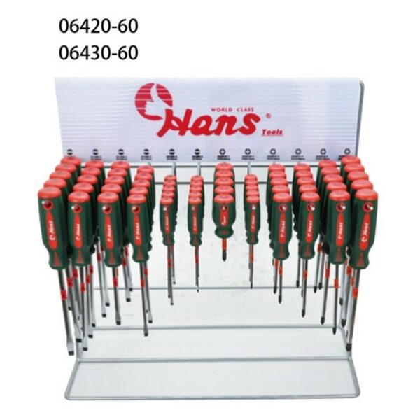 Screwdriver Set in Steel Display Stand