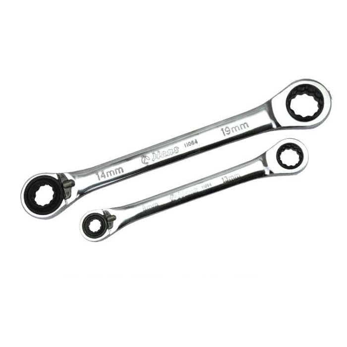 11064/ 4-in-One Reversible Gear Ring Wrench Set