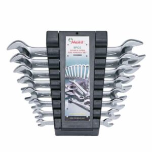 Double Open-End Wrench Set in Organizer Rack