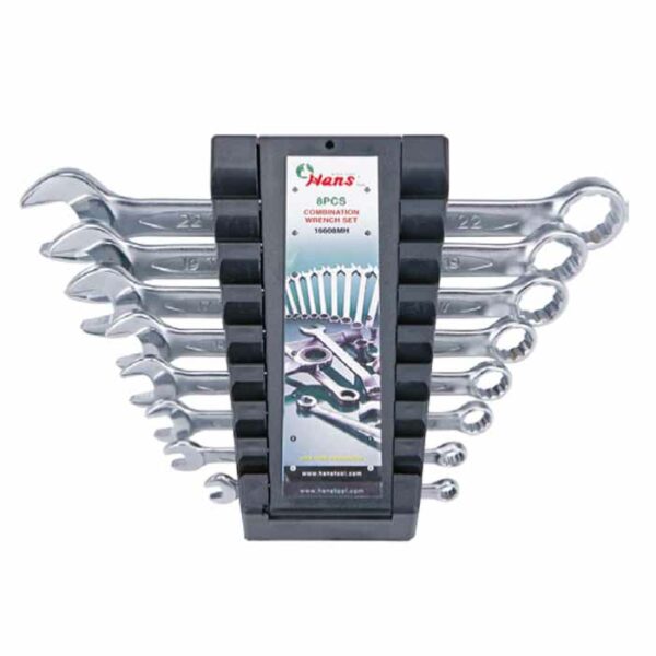 Combination Wrench Set in Organizer Rack