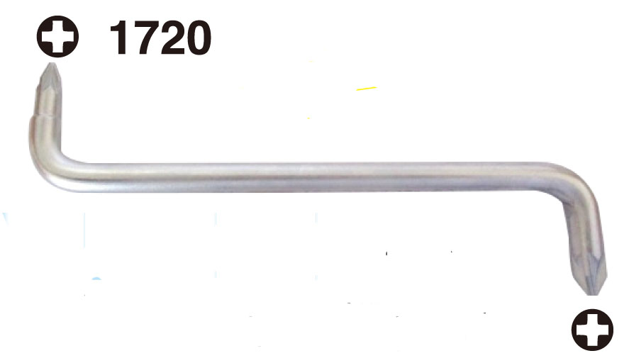 1720- Cranked Phillips Screwdriver