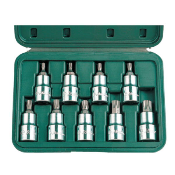 46024-8/9 Star Bit Socket Set- 1/2" Drive- 8 & 9 Pcs