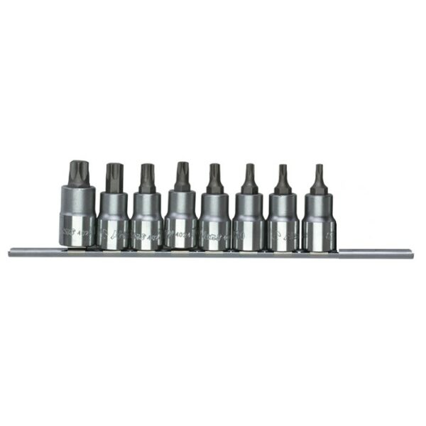 46024-8C- Star Bit Socket Set - 1/2" Drive- 8 Pcs