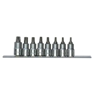46025-8C- Holey Star Bit Socket Set- 1/2" Drive- 8 Pcs