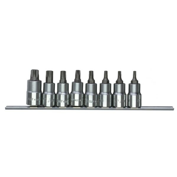 46025-8C- Holey Star Bit Socket Set- 1/2" Drive- 8 Pcs