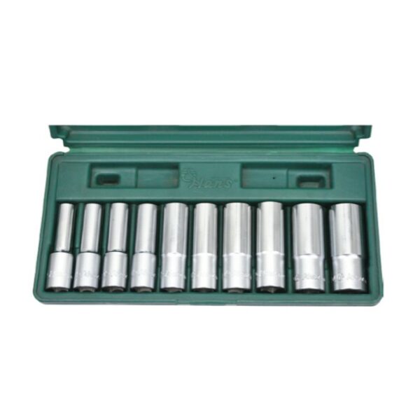 4610MB- Deep Socket Set- 1/2" Drive- 10 Pcs