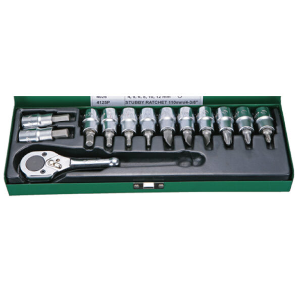 4613-Bit Socket Wrench Set- 1/2" Drive- 13 Pcs