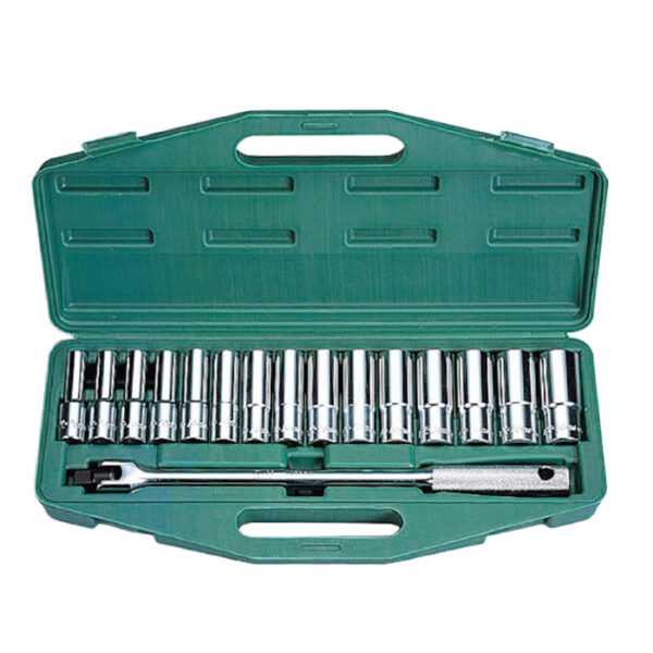 4615M- Socket Wrench Set- 1/2" Drive- 16 Pcs