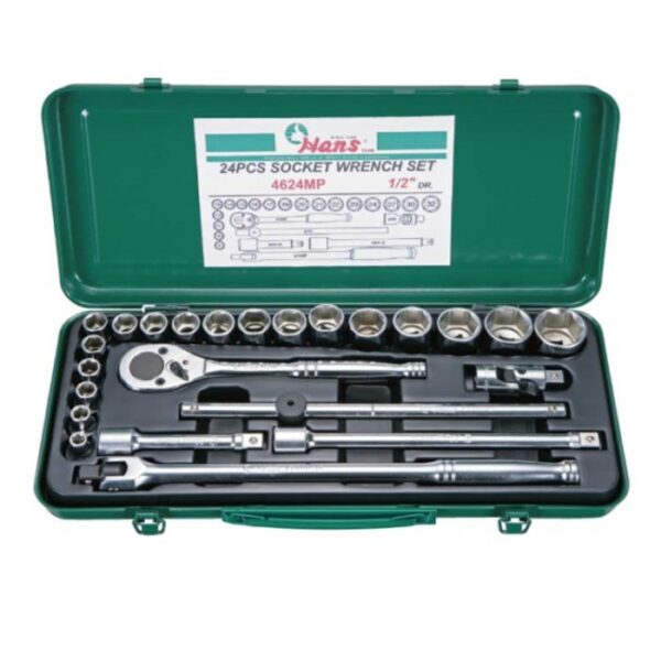 4624MP/AP- Socket Wrench Set- 1/2" Drive- 24 Pcs