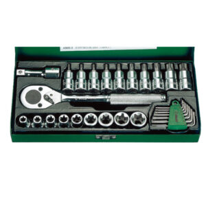 4628T- Bit Socket Wrench Set- 1/2" Drive- 28 Pcs