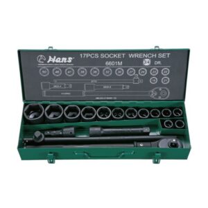 6601M- Socket Wrench Set- 3/4" Drive- 17 Pcs